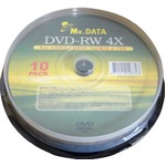 データ用DVD-RW 4.7GB 4倍速 10枚入 DVD-RW47-4X10PS×20P　【20個セット】