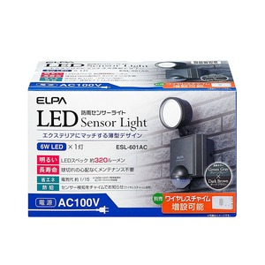 ELPA(エルパ)屋外用センサーライト AC電源 6wLED 1灯 ESL-601AC - 拡大画像
