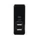 ミヨシ 高出力対応USB-ACアダプタ 3ポートタイプ IPA-C01/BK ブラック - 縮小画像2
