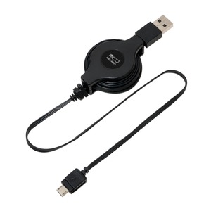 ミヨシ 巻取式USB充電ロングケーブル MBC-MR01 商品画像