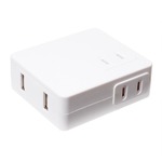 ミヨシ OAタップ付USB-ACアダプタ 2ポート3.4A出力 ホワイト MBP-AC01/WH