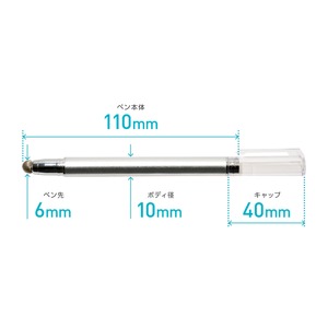 ミヨシ(MCO) 先端を交換できるタッチペン なめらかタイプ レッド STP-L01/RD 【3本セット】 商品写真3