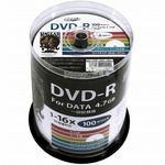 HIDISC（磁気研究所） データ用 DVD-R 16倍速 100枚 ワイドプリンタブル  HDDR47JNP100-5P  【5個セット】