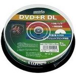 磁気研究所　HIDISC DVD＋R DＬデ-タ用メディア　レーベル ワイドタイプ プリンタブル白10枚 HDD+R85HP10 【20個セット】
