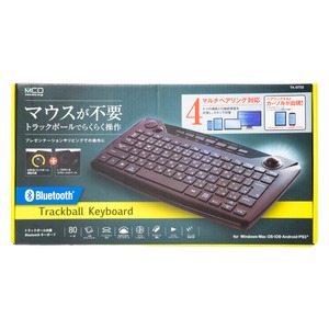 ミヨシ(MCO) Bluetooth トラックボールキーボード TK-BT02 商品写真2