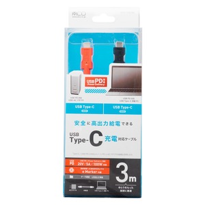 ミヨシ USB Type-C - Type-Cケーブル USB PD対応 /eMarker内蔵 3m UPD-230/BK ミヨシ USB Type-C - Type-Cケーブル USB PD対応 /eMarker内蔵 3m UPD-230/BK