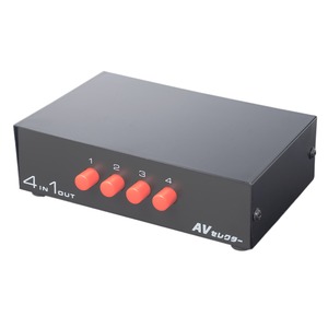 ミヨシ 4入力 1出力 AVセレクター RCS-01/BK