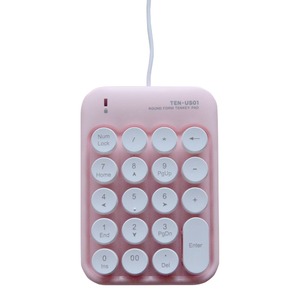 ミヨシ（MCO） USBテンキー 丸キーキャップタイプ  ピンク TENUS01/PK
