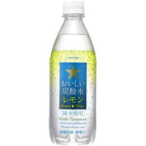 サッポロ　おいしい炭酸水レモン[純水使用]　500ml　48本セット