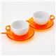 guzzini(グッチーニ) A&C カプチーノカップ2P オレンジ - 縮小画像1