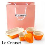 Le Creuset(�뎥���롼��) ���ȡ��󥦥��� ���եȥХå����� 4�����å� ���󥸥���󥪥��