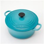 ルクルーゼ(Le Creuset)鍋│ココットロンド２４cmカリビアンブルー