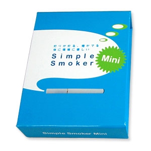 電子タバコ「Simple Smoker Mini（シンプルスモーカー Mini）」 スターターキット　本体 カートリッジ15本 携帯ケース＆ポーチ セット