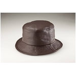 【G・ガリアーノ】折りたためる柔らかラム革帽子 ブラウン Mサイズ