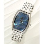 ミッキーダイヤモンド104石ウォッチ　青