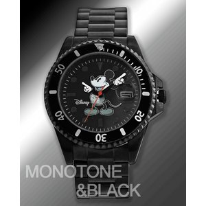 ミッキーダイバーズタイプディズニーミッキーダイヤモンドマリーン　MONOTONE&BLACK　ダイバーズタイプ