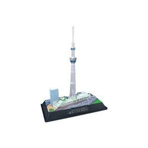 童友社 1／3000 彩色済情景モデル 東京スカイツリー 雅風（パープル）