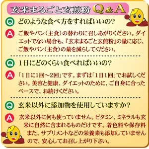 【5袋セット】おなか「すっきり」・岩手の安心・玄米使用『玄米まるごと玄煎粉』