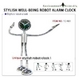 ロボット アラームクロック FC-R01 (高さ 19cm) - 縮小画像2