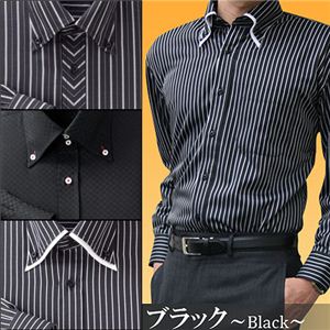 防寒ファーシャツ 3枚セット 50234 LL（ブラック系）