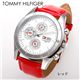 TOMMY HILFIGER(トミー・ヒルフィガー) マルチファンクション レザーウォッチ 1780647/レッド - 縮小画像1