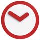 NEXTIME（ネクスタイム） 掛け時計 Focus Red 2615 ro