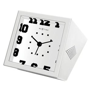 NEXTIME（ネクスタイム） 目覚まし時計 Be Square 5171wi ホワイト