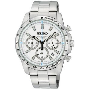 SEIKO（セイコー） 海外モデル クロノグラフ SSB025PC ホワイト
