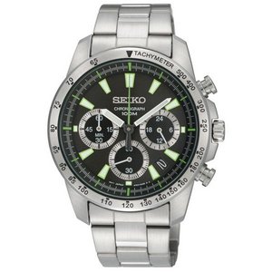 SEIKO（セイコー） 海外モデル クロノグラフ SSB027PC グレー＆ライム