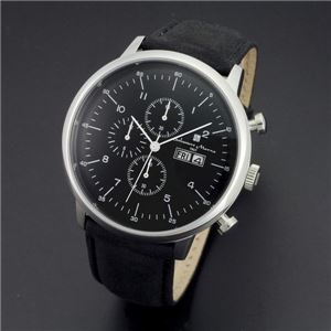Salvatore Marra（サルバトーレ マーラ） クロノグラフメンズウォッチ ブラック（シルバー） SM12124-SSBK
