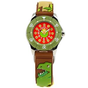 Baby Watch Paris 【ベビーウォッチ】 子供用腕時計 ベビーウォッチ ジップザップ 恐竜 Z005 ブラウン