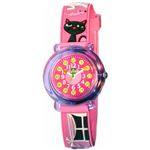 Baby Watch Paris 【ベビーウォッチ】 子供用腕時計 ベビーウォッチ ジップザップ ネコ Z026 ピンク