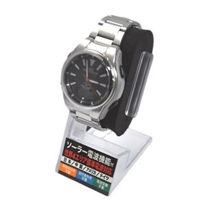 CITIZEN（シチズン） Q＆Q 世界5局対応電波ソーラーウォッチ MD02-202 ブラック（バー）