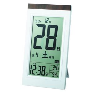 ADESSO（アデッソ） デジタル日めくり電波時計 KW9254