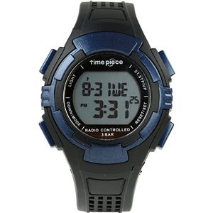 Time Piece(タイムピース) 腕時計 電波時計 ソーラー(デュアルパワー) デジタル ブルー TPW-002BL 商品画像