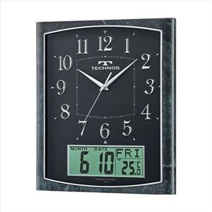 TECHNOS(テクノス) 掛時計 カレンダー W-684 SFB ブラック 商品写真