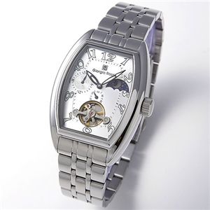 Giorgio Rossi(ジョルジオ・ロッシ) サン&ムーン ワンドワインディング メンズブレスウォッチ GR-0008SIシルバー