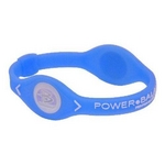 POWER BALANCE(パワーバランス) シリコンブレスレット ブルー Mサイズ
