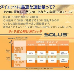 SOLUS(ソーラス)ハートレートウォッチ 心拍計測 01-800-206/ピンク×マットブラック SOLUS(ソーラス)ハートレートウォッチ 心拍計測 01-800-206/ピンク×マットブラック