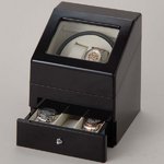 時計2本巻き上げワインダー　ブラック　KA073-BK