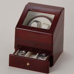 時計2本巻き上げワインダー　ワインレッド　KA073-WD