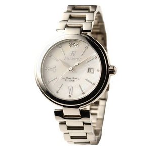 Forever(フォーエバー)  腕時計　デイト付き FG-1201-8　ホワイトシェル×シルバー 商品画像