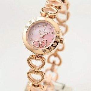 Forever(フォーエバー)  腕時計　1Pダイヤ FL-1207-2PG　ピンクシェル×ピンクゴールド 商品画像