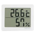 dretec(ドリテック) デジタル温湿度計「アクリア」 O-226WT ホワイト