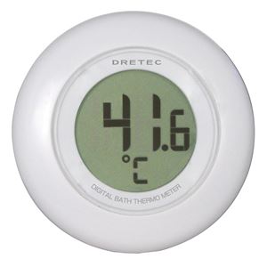 dretec（ドリテック） デジタル湯温計 O-227WT ホワイト - 拡大画像