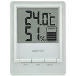 dretec(ドリテック) デジタル温湿度計「スタシス」 O-233WT ホワイト