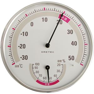 dretec(ドリテック) 温湿度計 O-310WT ホワイト 商品写真