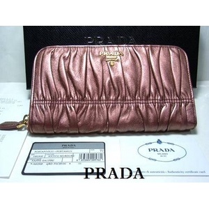 PRADA(プラダ) レディースラウンド長財布 1M0506 NAPPA GAUFRE 【アウトレット品】 - 拡大画像