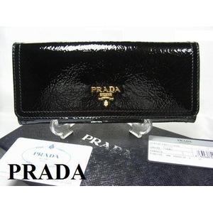 PRADA(プラダ) 1M1132 NERO VERNICE エナメル 長財布 - 拡大画像