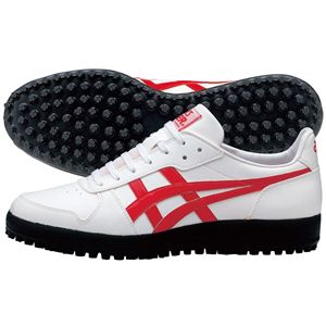ASICS(アシックス) ミサイル677 ホワイト×レッド TAM677 29.0